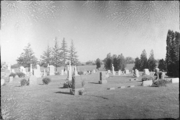 A graveyard
